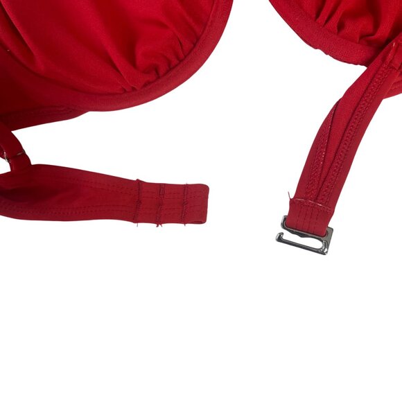 Wild Fable Underwire Bikini Top Womens Large Red Adjustable Straps - Picture 7 of 10